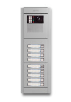 Camera-spreek-luister paneel | Nexa Aluminium, modulair, 9 beldrukkers | G2+