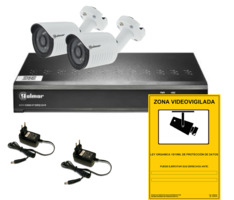 DVR kit | 4 kanaals, inclusief 2 coax bullet camera's 