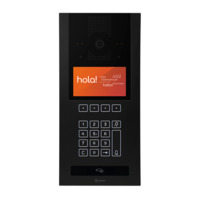 SIXTY5 camera-spreek-luister paneel | Code-scroll, aluminium | GCloud, Zwart