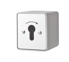 Sleutelschakelaar opbouw, met moment-contact naar één zijde, 1- of 2-polig