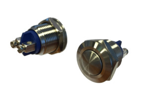 Vernikkelde beldrukker | Geschikt voor vervanging, krans 20 mm | 16 mm