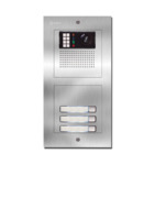 Camera-spreek-luister paneel | Nexa Inox, modulair, 3 beldrukkers | G2+